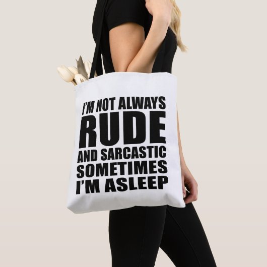 Grappig sarcastisch citaat humor sarcasme introver tote bag (Dichtbij)
