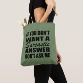 Grappig sarcastisch citaat humor sarcasme introver tote bag (Dichtbij)