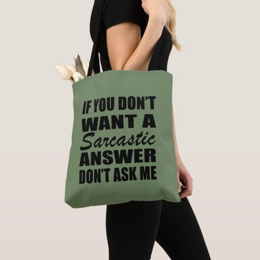 Grappig sarcastisch citaat humor sarcasme introver tote bag (Dichtbij)