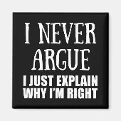 Grappig sarcastisch citaat volwassen humor sarcasm magneet (Voorkant)