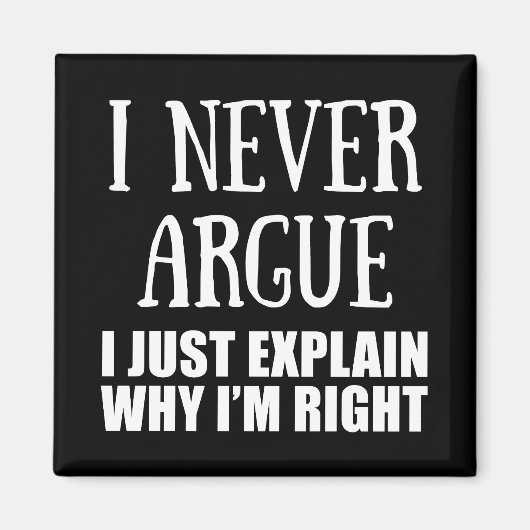 Grappig sarcastisch citaat volwassen humor sarcasm magneet (Voorkant)