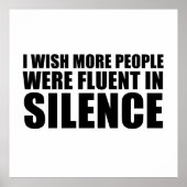 Grappig sarcastisch citaat volwassen humor sarcasm poster (Voorkant)