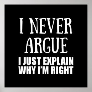 Grappig sarcastisch citaat volwassen humor sarcasm poster