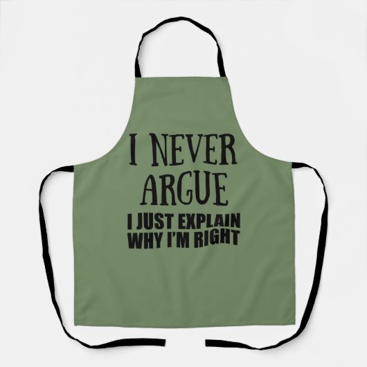 Grappig sarcastisch citaat volwassen humor sarcasm schort (Voorkant)