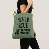 Grappig sarcastisch citaat volwassen humor sarcasm tote bag (Dichtbij)