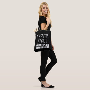 Grappig sarcastisch citaat volwassen humor sarcasm tote bag