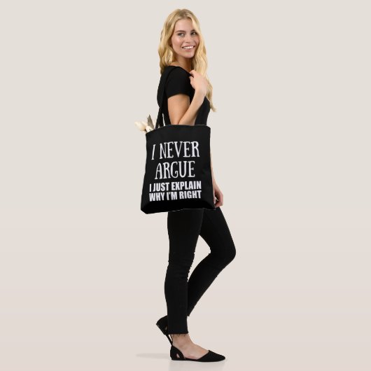 Grappig sarcastisch citaat volwassen humor sarcasm tote bag (Op model)