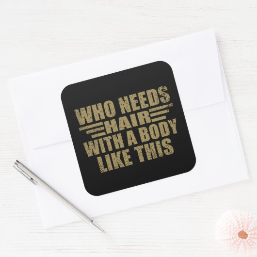 Grappig sarcastisch citaat volwassen humor sarcasm vierkante sticker (Envelop)