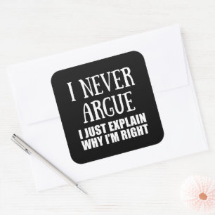 Grappig sarcastisch citaat volwassen humor sarcasm vierkante sticker