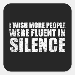 Grappig sarcastisch citaat volwassen humor sarcasm vierkante sticker