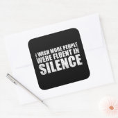 Grappig sarcastisch citaat volwassen humor sarcasm vierkante sticker (Envelop)