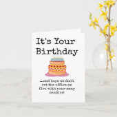 Grappig, sarcastisch, collega, baas, Kaart (Gele Bloem)