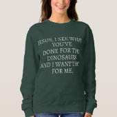 GRAPPIG SARCASTISCH COOLE TEKST JESUS IK WEET WAT  TRUI (Voorkant)