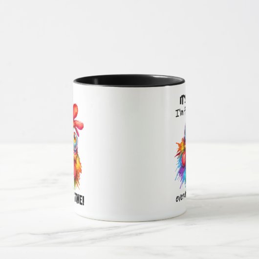 Grappig/Sarcastisch Dierlijke Gezegden/Kip/Koffie Mok (Midden)