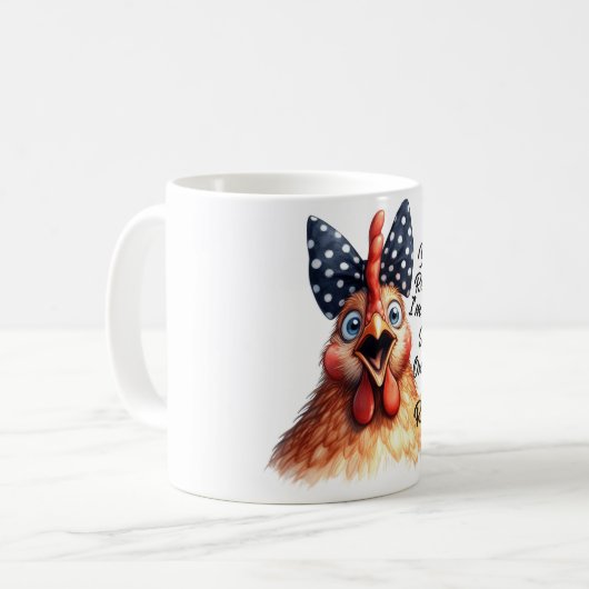 Grappig/Sarcastisch Dierlijke Gezegden/Kip Koffiemok (Voorkant links)