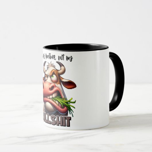 Grappig/Sarcastisch Dierlijke Gezegden/Koe Mok (Voorkant rechts)