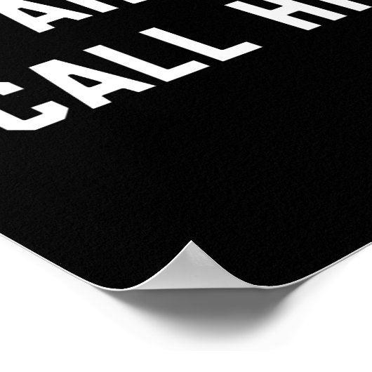 Grappig sarcastisch ga je gang bel haar! schertsen poster (Hoek)