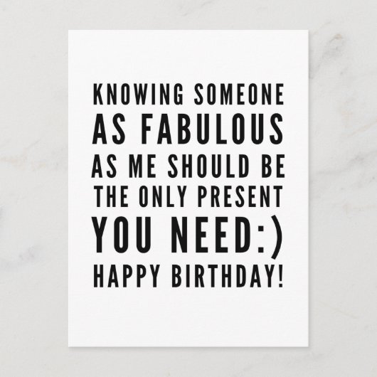 Grappig sarcastisch gefeliciteerd vriendje briefkaart (Voorkant)