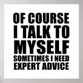 Grappig sarcastisch gezegde Volwassenenhumor sarca Poster (Voorkant)