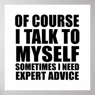 Grappig sarcastisch gezegde Volwassenenhumor sarca Poster