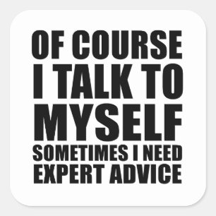 Grappig sarcastisch gezegde Volwassenenhumor sarca Vierkante Sticker