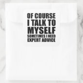 Grappig sarcastisch gezegde Volwassenenhumor sarca Vierkante Sticker (Tas)