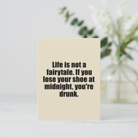 Grappig sarcastisch gezegden bekende citaten sarca briefkaart (Staand voorkant)