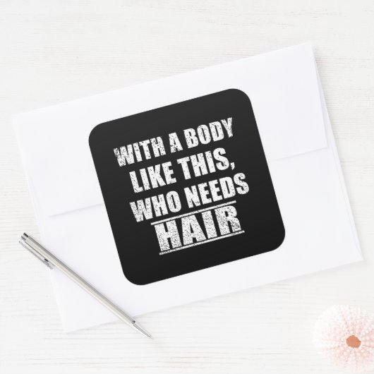 Grappig sarcastisch gezegden humor sarcasme vierkante sticker (Envelop)