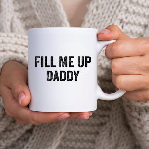 Grappig Sarcastisch Humor cadeau, vul me op papa g Koffiemok