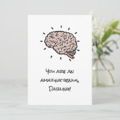 Grappig sarcastisch JE BENT EEN GENIALE custom Val Feestdagenkaart (Staand voorkant)