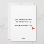 Grappig sarcastisch JE BENT EEN GENIALE custom Val Feestdagenkaart (Achterkant)