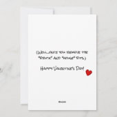 Grappig sarcastisch JE BENT GEBOUWD ALS aangepaste Feestdagenkaart (Achterkant)