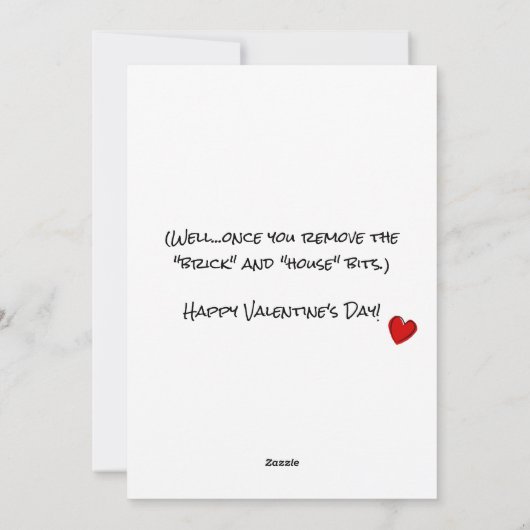 Grappig sarcastisch JE BENT GEBOUWD ALS aangepaste Feestdagenkaart (Achterkant)