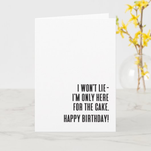 Grappig sarcastisch kaart (Gele Bloem)