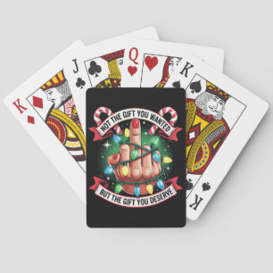 Grappig Sarcastisch Kerstcadeau Humor Volwassenen  Pokerkaarten