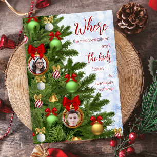 Grappig Sarcastisch Kinder Humor Familie Vrolijk K Feestdagenkaart