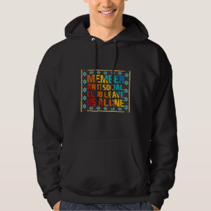 Grappig sarcastisch, lid anti-sociale club verlaat hoodie