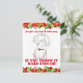  grappig sarcastisch lijn art vrouw briefkaart (Staand voorkant)