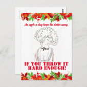  grappig sarcastisch lijn art vrouw briefkaart (Voorkant / Achterkant)