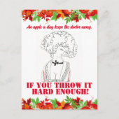  grappig sarcastisch lijn art vrouw briefkaart (Voorkant)