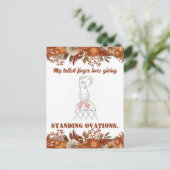  grappig sarcastisch lijn art vrouw briefkaart (Staand voorkant)