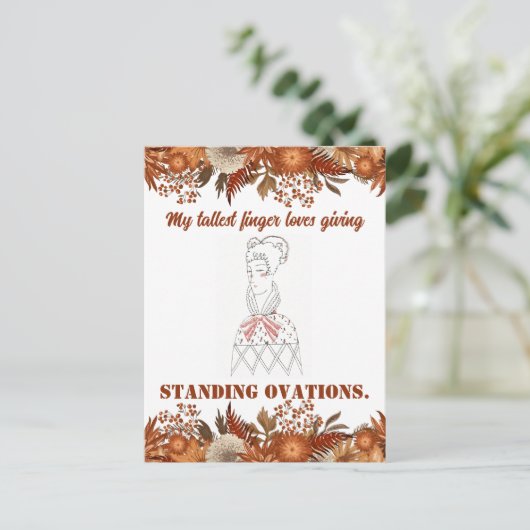  grappig sarcastisch lijn art vrouw briefkaart (Staand voorkant)