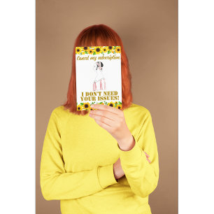  Grappig Sarcastisch Line Art Vrouw Briefkaart