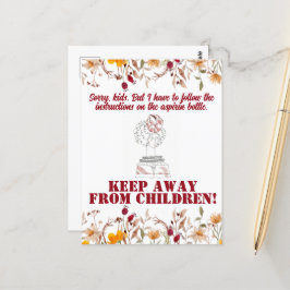  Grappig Sarcastisch Line Art Vrouw Briefkaart