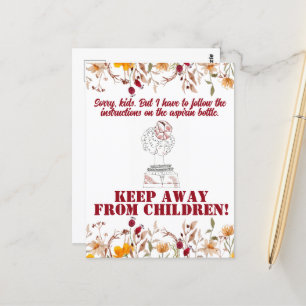  Grappig Sarcastisch Line Art Vrouw Briefkaart