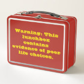 Grappig sarcastisch lunchbox citaat (Voorkant)