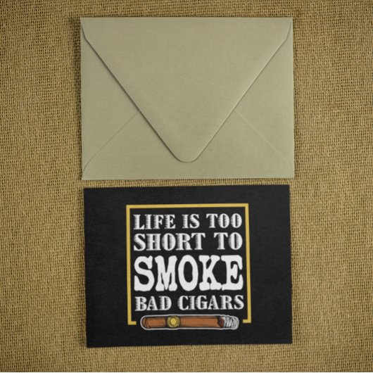 Grappig sarcastisch sigaar citaat briefkaart