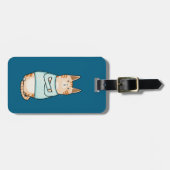 Grappig Sarcastisch Sinaasappel Cat Nope Bagagelabel (Voorkant horizontaal)