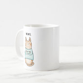 Grappig Sarcastisch Sinaasappel Cat Nope Koffiemok (Voorkant links)