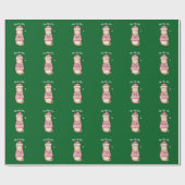 Grappig Sarcastisch Sinaasappel Kat Kerstvakantie Cadeaupapier (Vlak)